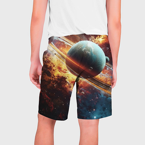 Мужские шорты Большая планета / 3D-принт – фото 2