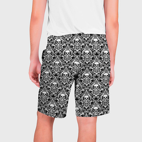 Мужские шорты Skull patterns / 3D-принт – фото 2