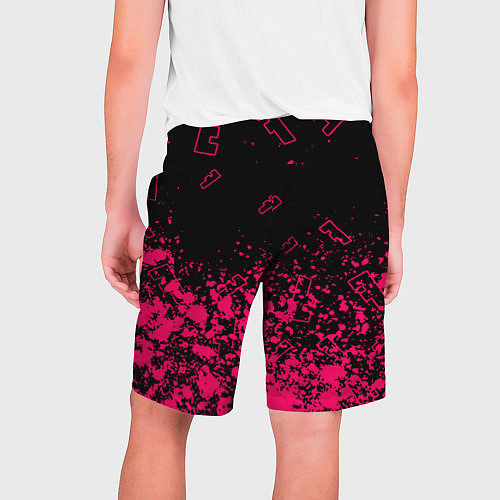 Мужские шорты Fortnite розовый стиль геймер / 3D-принт – фото 2
