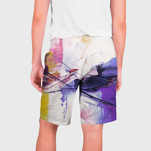 Мужские шорты Хаотичные мазки краски / 3D-принт – фото 2
