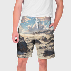 Шорты на шнурке мужские Аниме пляж, цвет: 3D-принт