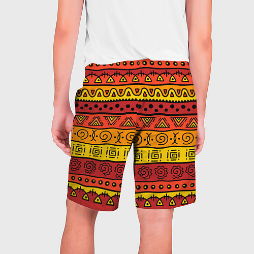 Мужские шорты Африканские этнический орнамент / 3D-принт – фото 2