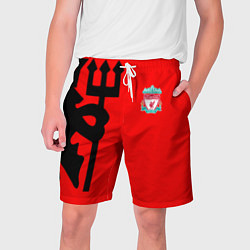 Шорты на шнурке мужские Liverpool fc sport steel, цвет: 3D-принт