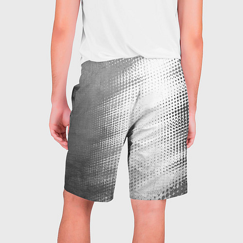 Мужские шорты Jeep - white gradient по-вертикали / 3D-принт – фото 2