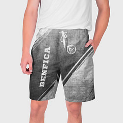 Мужские шорты Benfica - grey gradient вертикально