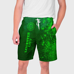 Мужские шорты Leicester City - green gradient по-вертикали