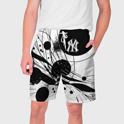 Мужские шорты New York Yankees baseball team - abstraction