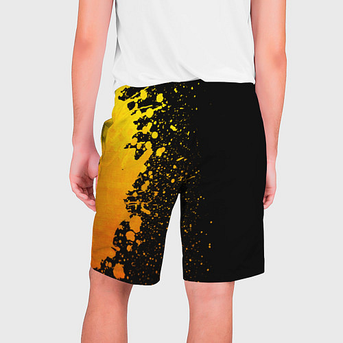 Мужские шорты Deadlock - gold gradient по-вертикали / 3D-принт – фото 2