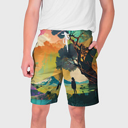 Мужские шорты На природе абстракция