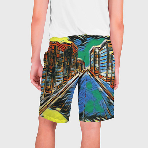 Мужские шорты Улица проспект городской / 3D-принт – фото 2