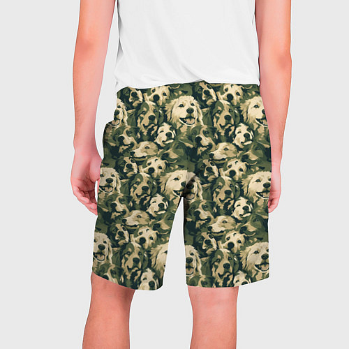 Мужские шорты Камуфляжные собаки / 3D-принт – фото 2