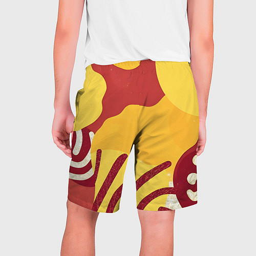 Мужские шорты Жаркий африканский паттерн / 3D-принт – фото 2
