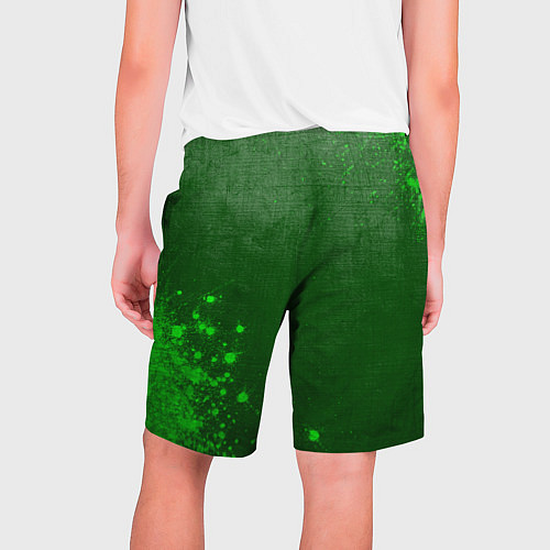 Мужские шорты Lazio - green gradient вертикально / 3D-принт – фото 2