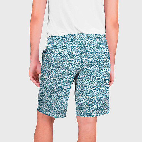 Мужские шорты Бело-синий текстурный / 3D-принт – фото 2