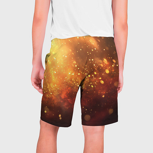 Мужские шорты Золотая блестящая текстура / 3D-принт – фото 2