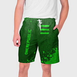 Мужские шорты OneRepublic - green gradient вертикально