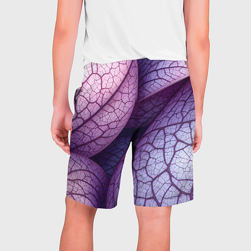 Мужские шорты Прожилки экзотического растения / 3D-принт – фото 2
