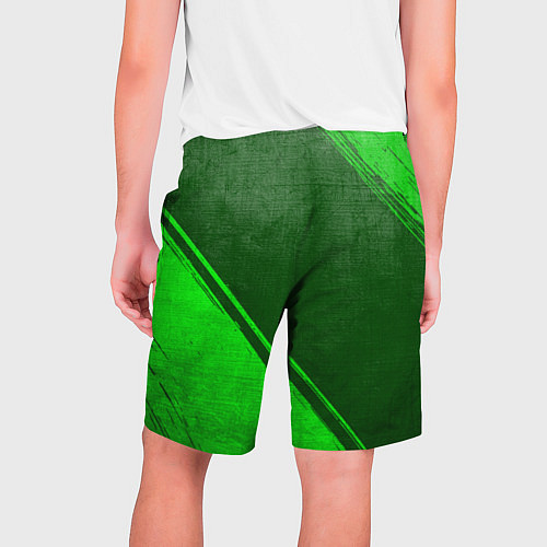 Мужские шорты Hoffenheim - green gradient вертикально / 3D-принт – фото 2