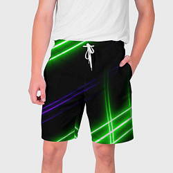 Мужские шорты Green pink purple line
