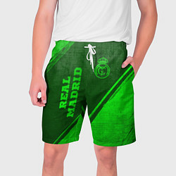 Мужские шорты Real Madrid - green gradient вертикально