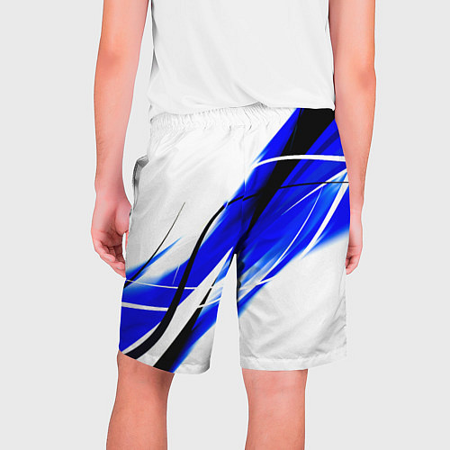 Мужские шорты Monster energy линии абстракции / 3D-принт – фото 2