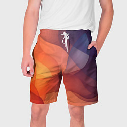 Шорты на шнурке мужские Летящая вуаль, цвет: 3D-принт