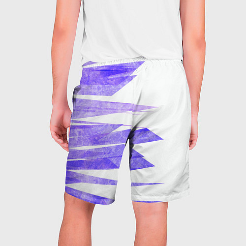 Мужские шорты Color white purple / 3D-принт – фото 2