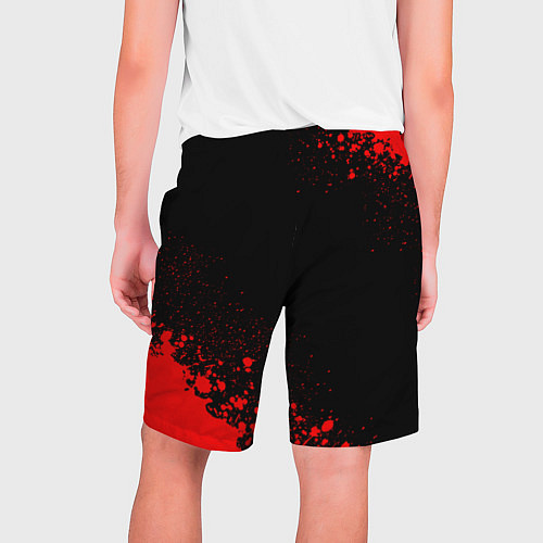 Мужские шорты AC Milan - red gradient вертикально / 3D-принт – фото 2