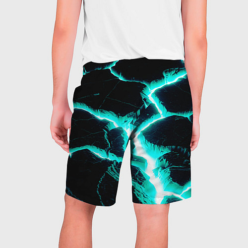 Мужские шорты Color light blue black / 3D-принт – фото 2