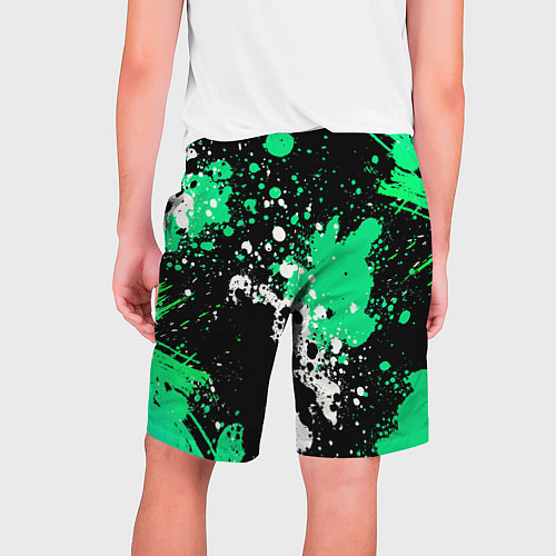 Мужские шорты Geely на фоне брызг граффити / 3D-принт – фото 2