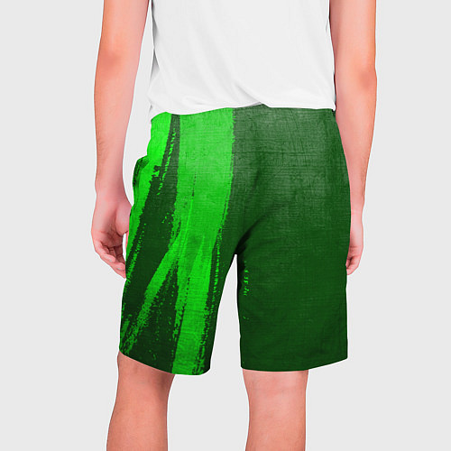 Мужские шорты Asking Alexandria - green gradient по-вертикали / 3D-принт – фото 2