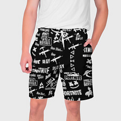 Мужские шорты Черно белые логотипы игр