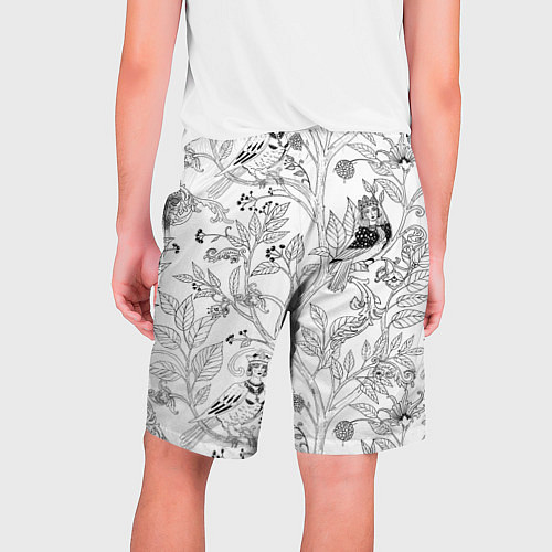 Мужские шорты Птицы Сирин / 3D-принт – фото 2