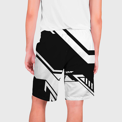 Мужские шорты Borussia geometry black / 3D-принт – фото 2