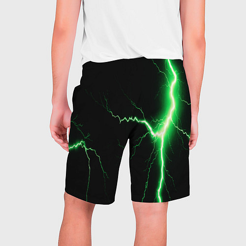 Мужские шорты Lightning green / 3D-принт – фото 2