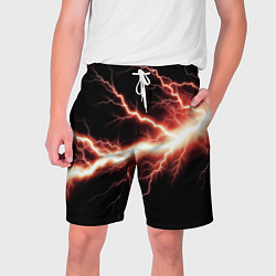 Шорты на шнурке мужские Lightning red, цвет: 3D-принт