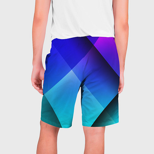 Мужские шорты Color blue / 3D-принт – фото 2