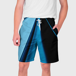 Шорты на шнурке мужские Black blue, цвет: 3D-принт