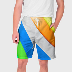 Шорты на шнурке мужские Striped, цвет: 3D-принт