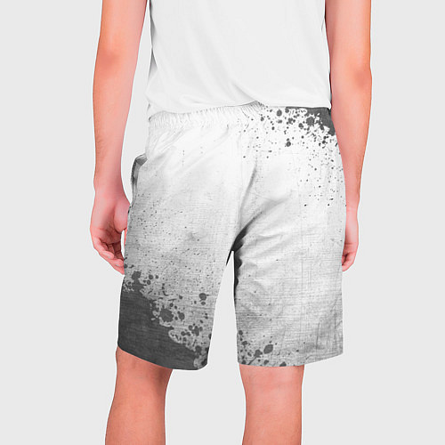 Мужские шорты Powerwolf - white gradient вертикально / 3D-принт – фото 2