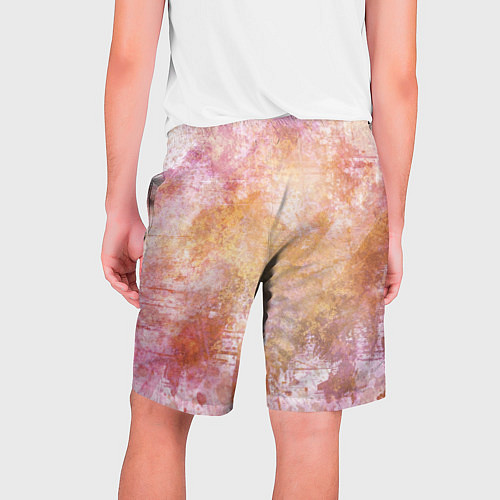 Мужские шорты Абстракция - atomic gold / 3D-принт – фото 2