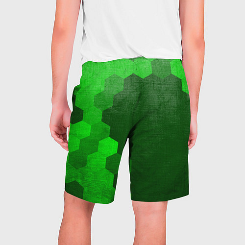 Мужские шорты Skoda - green gradient по-вертикали / 3D-принт – фото 2