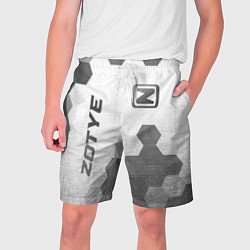 Шорты на шнурке мужские Zotye - white gradient вертикально, цвет: 3D-принт