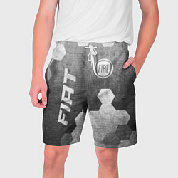 Мужские шорты Fiat - grey gradient вертикально