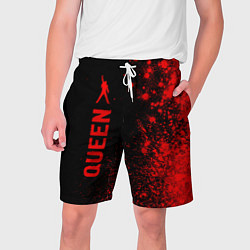 Шорты на шнурке мужские Queen - red gradient по-вертикали, цвет: 3D-принт
