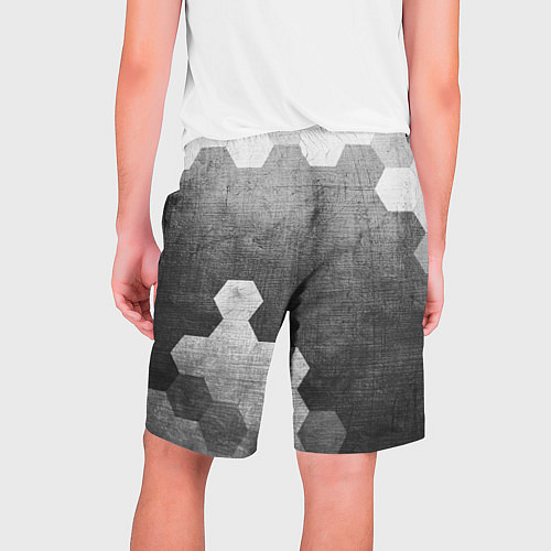 Мужские шорты Subaru - grey gradient вертикально / 3D-принт – фото 2
