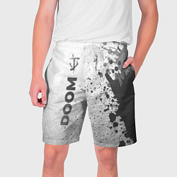 Шорты на шнурке мужские Doom - white gradient по-вертикали, цвет: 3D-принт