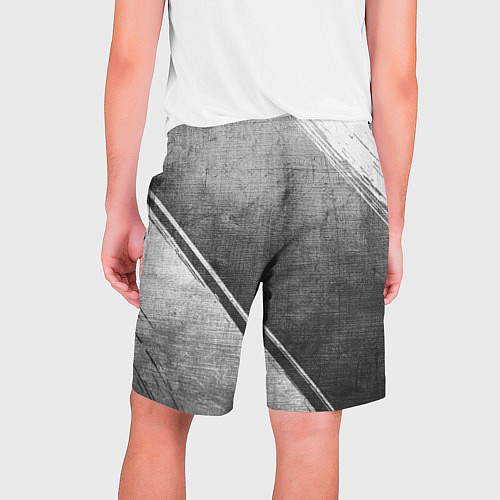 Мужские шорты Radiohead - grey gradient вертикально / 3D-принт – фото 2