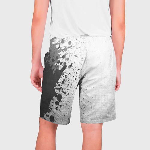 Мужские шорты Powerwolf - white gradient по-вертикали / 3D-принт – фото 2