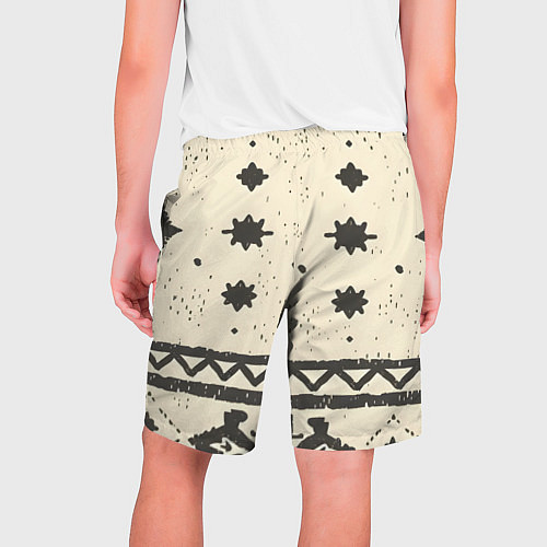 Мужские шорты Африканские примитивные узоры / 3D-принт – фото 2
